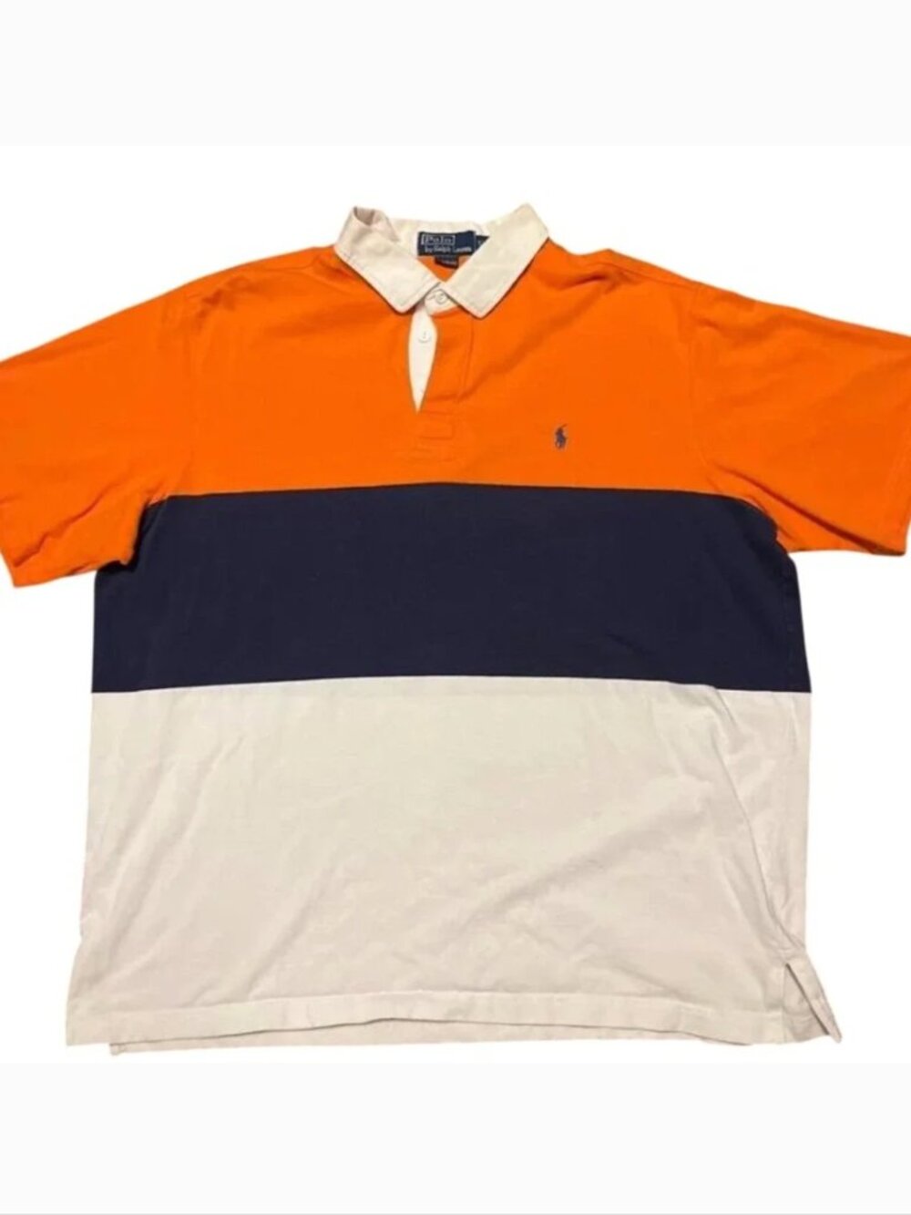 Vintage Polo by Ralph Lauren Vintage Colorblock Rugby Polo Shirt XXL